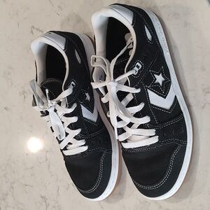 Converse AS-1 Pro Black Suede Low Tops, size 6 Mens/7.5 Women